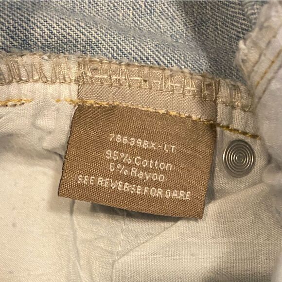 CALI 1850 light wash distressed‎ high waist denim cut off shorty shorts - Picture 4 of 6